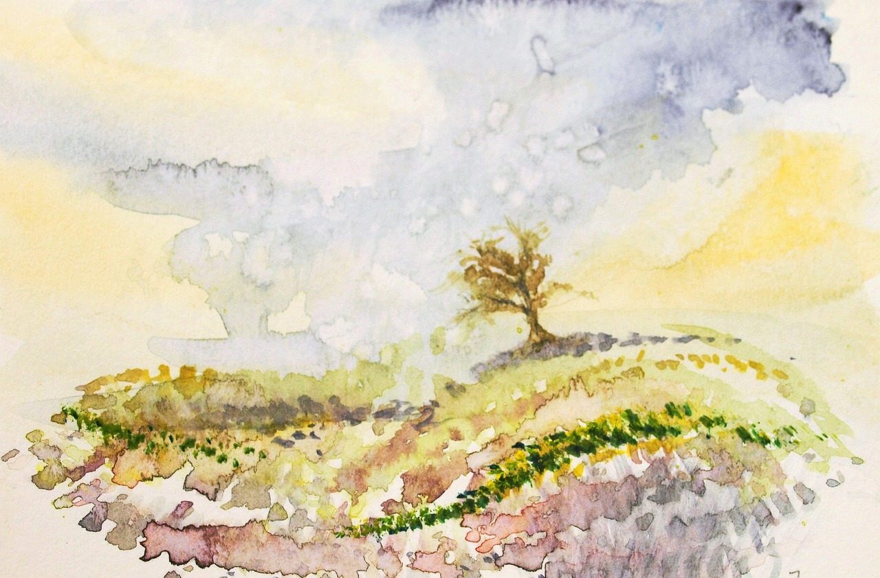 Watercolour landscape