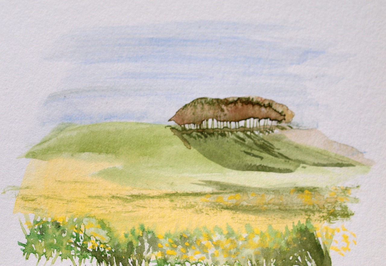 Watercolour landscape