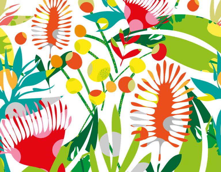 Wildflower Abstract Print Art