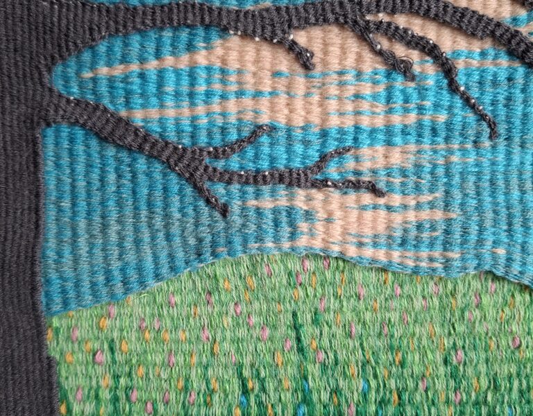 Winter Meadow Lucy Sugden Tapestry Weaving