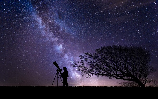 Telescope science night sky